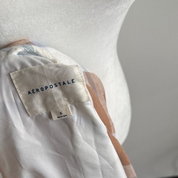 Aeropostale Multicolor Plaid Flannel Shacket - Picture 3 of 14